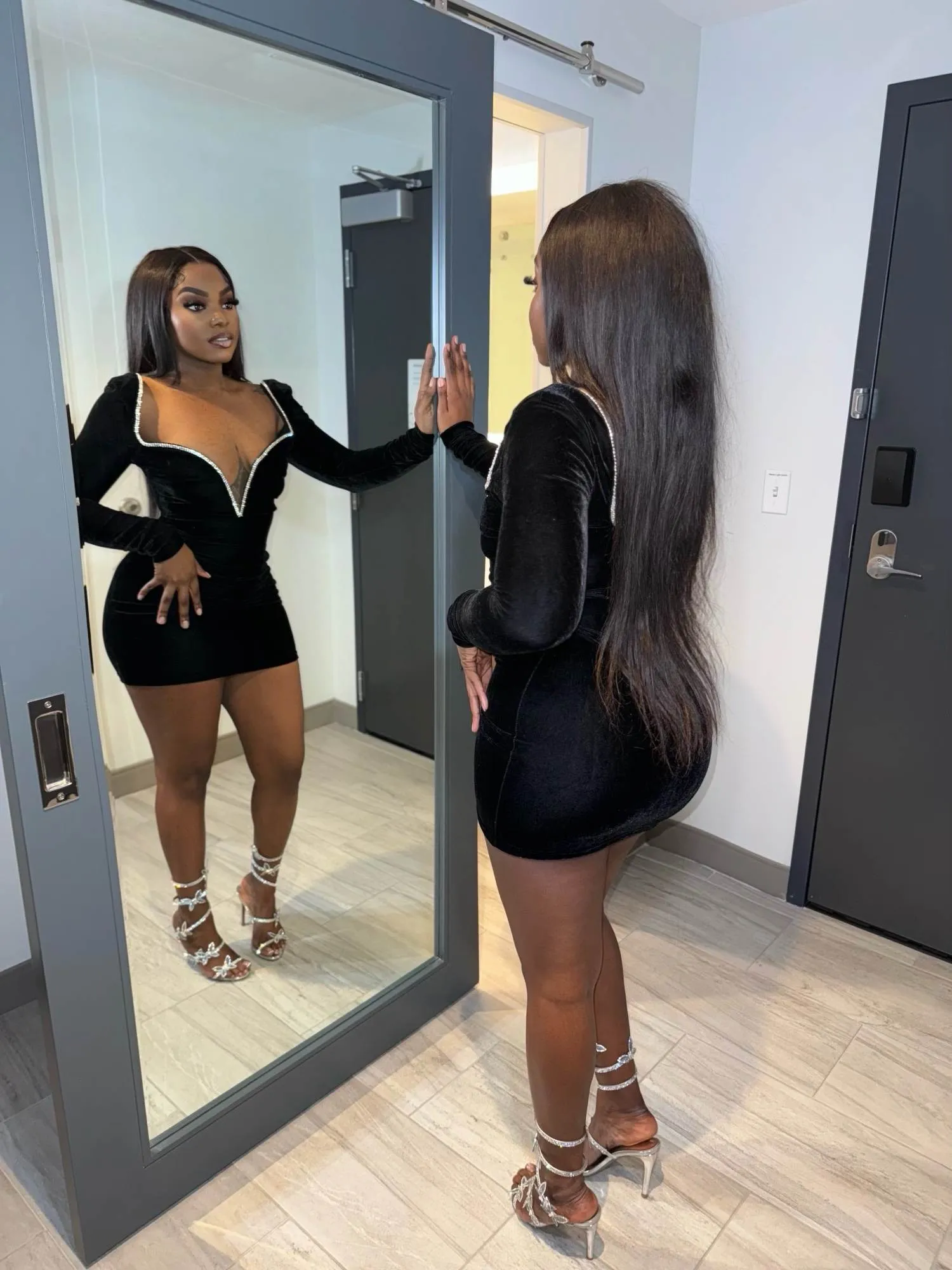 Long sexy Sleep Deep V Neck - Image 3